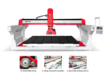 HOYUN 3-Axis Double-Knife CNC Bridge Saw Machine - Image 2