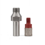 Vacuum Brazed Diamond Incremental Bit for CNC & Stone Milling (With Adapter Shank)