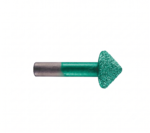 3D Vacuum Brazed Diamond Stone Bit – CNC V-Groove Engraving & Chamfering Tool for Marble & Granite