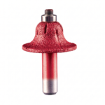 WT-JGS Diamond Emery Pattern Bit 1 – Vacuum Brazed Classical Roman Ogee Edge Profiling Router Bit with Bearing (1/2'' Shank)