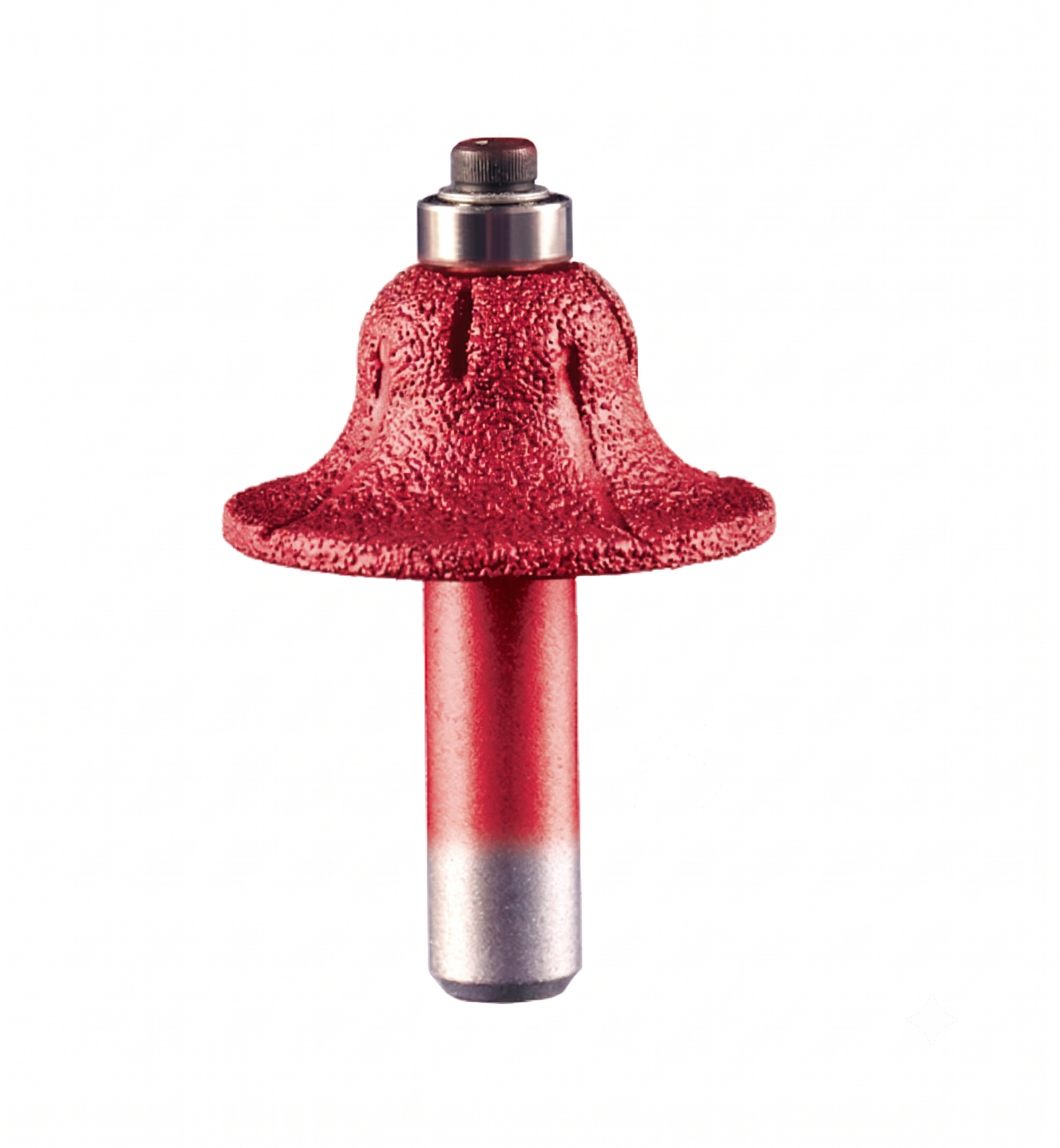 Bit 1_Main WT-JGS Diamond Emery Pattern Bit 1 – Vacuum Brazed Classical Roman Ogee Edge Profiling Router Bit with Bearing (1/2'' Shank) - Image 1
