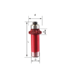 WT-JGS Corner Round Diamond Router Bit R3 (19.5 mm Head) – Vacuum Brazed Edge Roundover Bit with Bearing (1/2'' Shank) - Image 2
