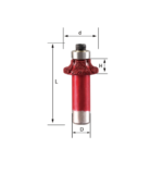 WT-JGS Corner Round Diamond Router Bit R6 (23.5 mm Head) – Vacuum Brazed Edge Roundover Bit with Bearing (1/2'' Shank) - Image 2