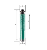 WT-JGS Flush Trim Diamond Router Bit with Top Bearing (13 mm x 40 mm – Template Edge Profiling Bit 1/2'' Shank) - Image 2
