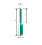 WT-JGS Small Diameter Straight Diamond Router Bit (6 mm x 40 mm) – Narrow Slotting & Sink Cutout CNC Stone Bit (1/2'' Shank) - Image 2