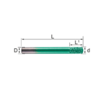 Flat Bottom Vacuum Brazed Diamond CNC Stone Bit – End Mill for Granite, Marble & Quartz Milling - Image 2