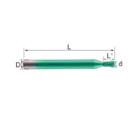 Small Diameter Flat Vacuum Brazed Stone Bit – Precision CNC Diamond End Mill for Fine Carving & Milling - Image 2
