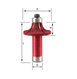 WT-JGS Corner Round Diamond Router Bit (R3-R18) – Vacuum Brazed Edge Roundover Bit with Bearing (1/2'' Shank) - Image 5