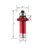 WT-JGS Corner Round Diamond Router Bit (R3-R18) – Vacuum Brazed Edge Roundover Bit with Bearing (1/2'' Shank) - Image 3