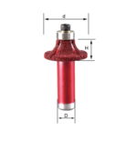 WT-JGS Corner Round Diamond Router Bit (R3-R18) – Vacuum Brazed Edge Roundover Bit with Bearing (1/2'' Shank) - Image 4