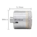 M14 Vacuum Brazed Diamond Core Drill Bit For Marble - Image 3