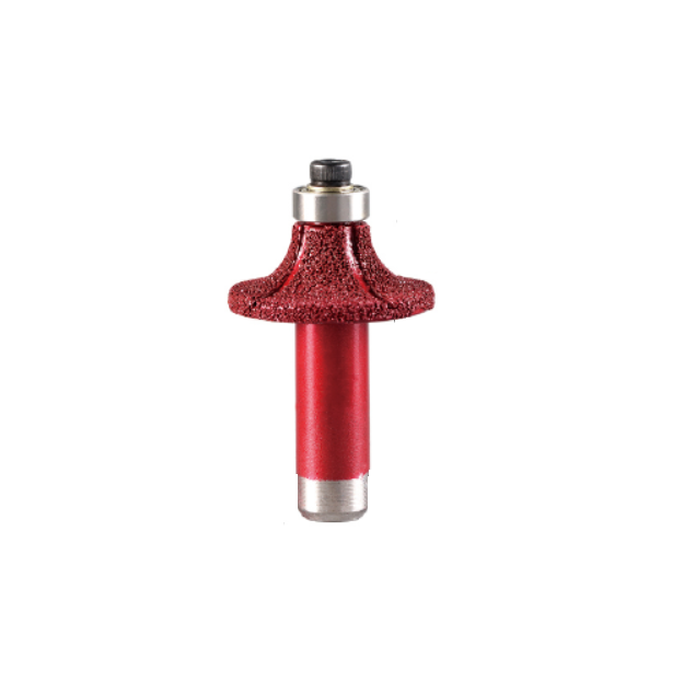 WT-JGS Corner Round Diamond Router Bit R10 WT-JGS Corner Round Diamond Router Bit R10 (35.8 mm Head) – Vacuum Brazed Edge Roundover Bit with Bearing (1/2'' Shank) - Image 1