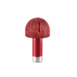 WT-JGS Cove Box Diamond Router Bit R15 (30.8 mm Head) – Vacuum Brazed Stone Fluting & Drain Groove Bit (1/2'' Shank)